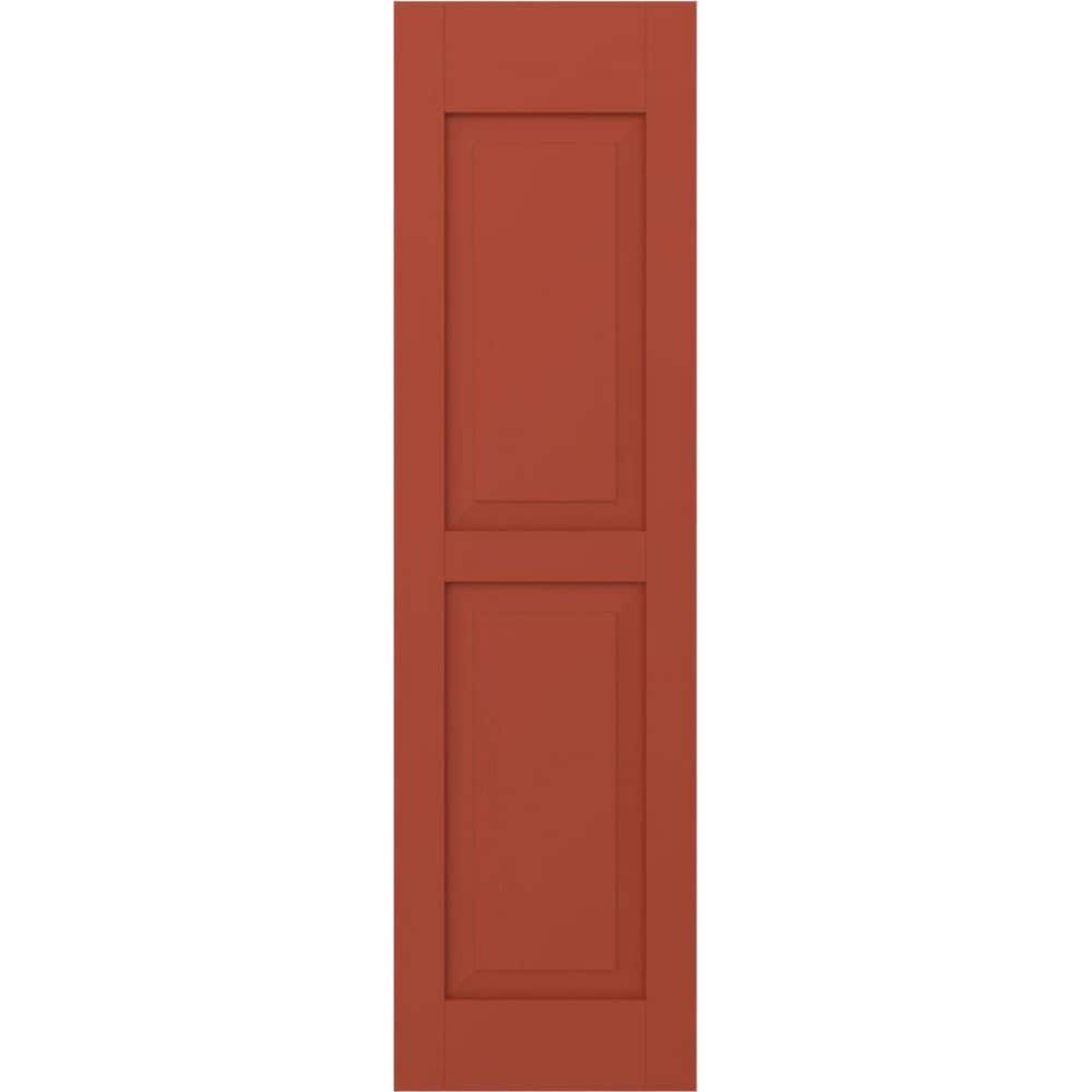 15 in. W x 70 in. H Americraft 2-Equal Raised Panel Exterior Real Wood Shutters Pair in Colorful Leaves price history on PriceWatchPro