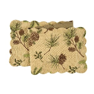 Woodland Retreat 14 in. x 51 in. Multi Nature Cotton Table Runner