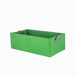 23.6 in. x 11.8 in. x 7.8 in. Green Fabric Raised Garden Bed Breathable Rectangle Garden Bed Planting Grow Bag