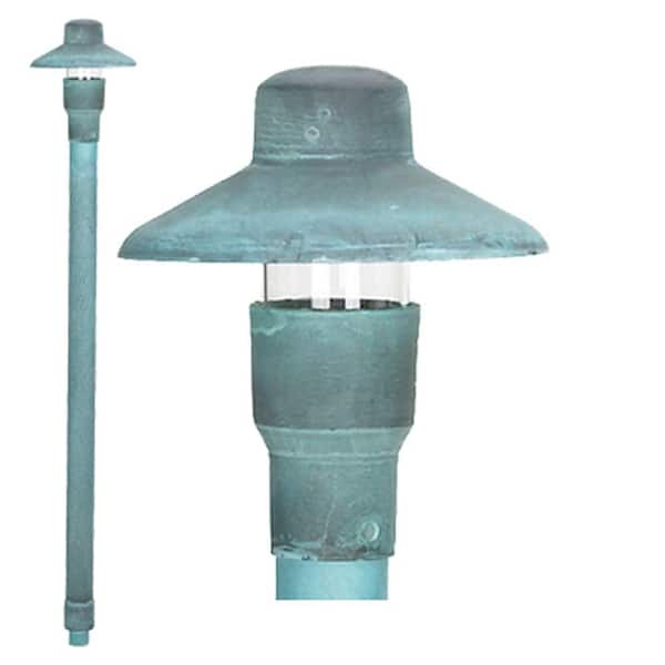 Best Quality Lighting 1-Light Verde Green Die Cast Brass Path Light