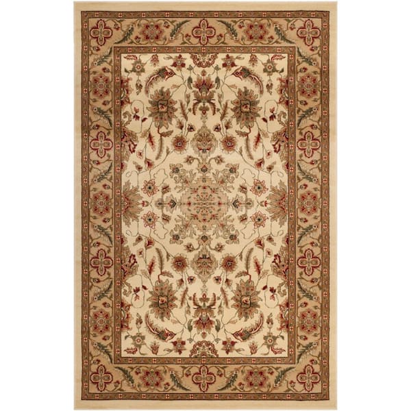 SAFAVIEH Lyndhurst Ivory/Tan 4 ft. x 6 ft. Border Area Rug