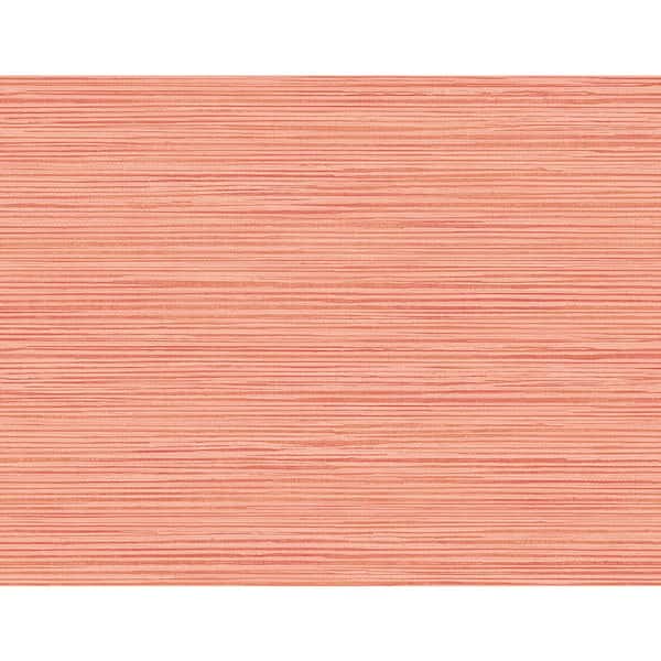 Seabrook Designs 60.75 sq. ft. Coral Hillside Paper Unpasted Wallpaper Roll