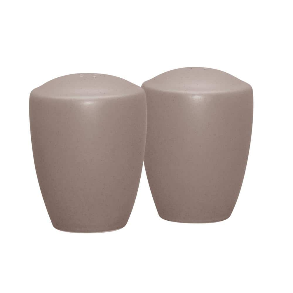 Noritake Colorwave Clay 3-3/8 in. (Tan) Stoneware Salt and Pepper Set