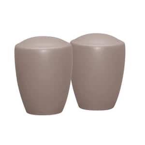 Colorwave Clay 3-3/8 in. (Tan) Stoneware Salt and Pepper Set
