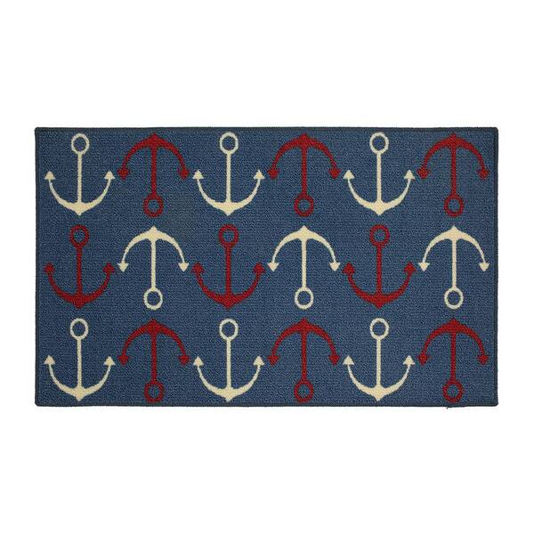 Mohawk Home Anchor's Down Cool 1 ft. 8 in. x 2 ft. 10 in. Machine Washable Area Rug