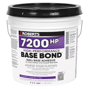 4 Gal. (16 qt.) 24 Hour Dry Time Vinyl Rubber and Carpet Wall Base Floor Adhesive in Light Tan