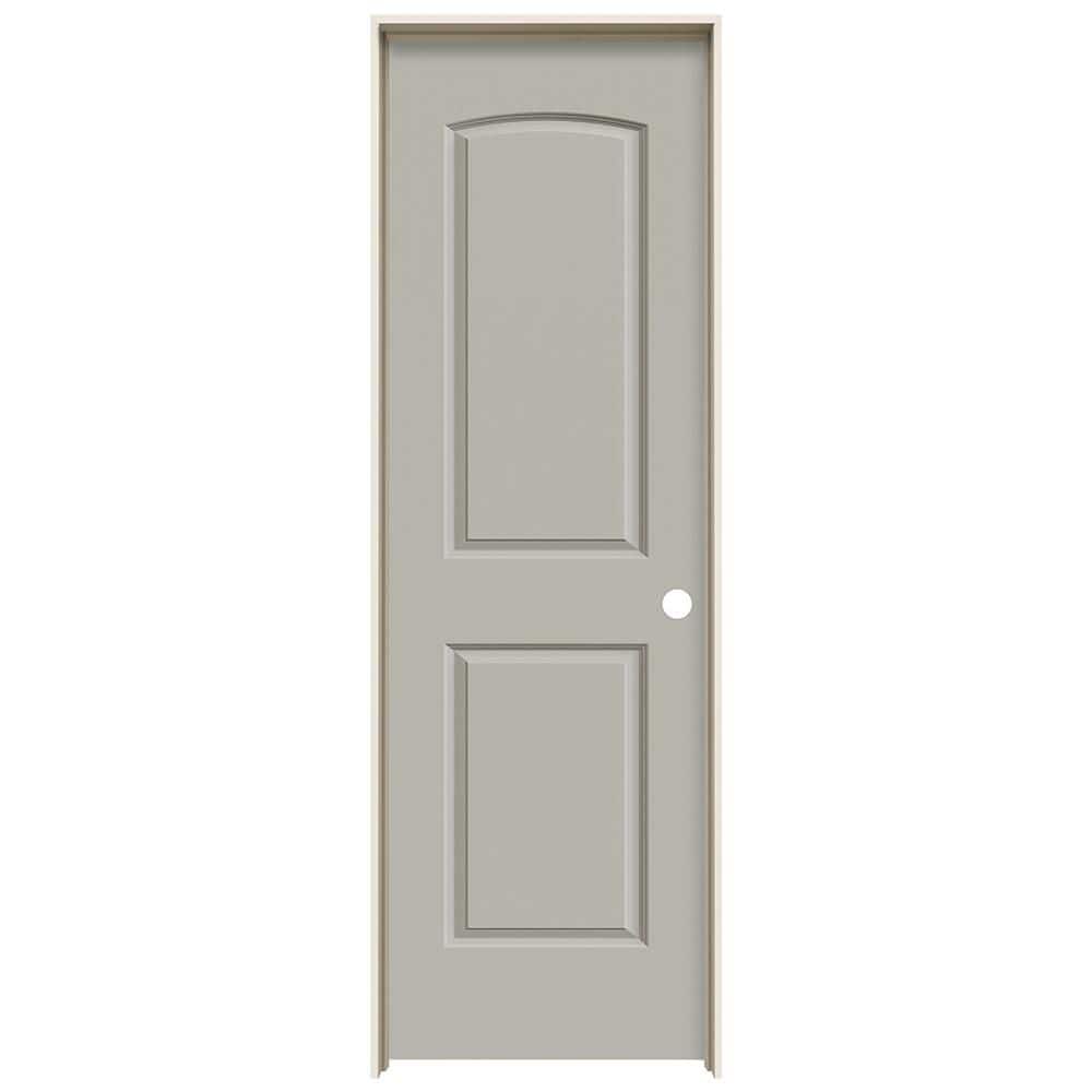 24 in. x 80 in. Carrara 2-Panel Left-Hand Hollow Core Light Gray Painted Molded Composite Single Prehung Interior Door price history on PriceWatchPro