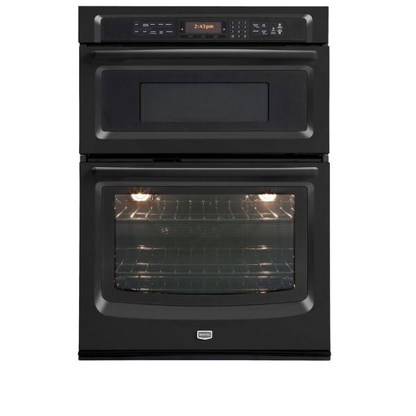 Maytag 30 in. Electric Convection Wall Oven with Built-In Microwave in Black