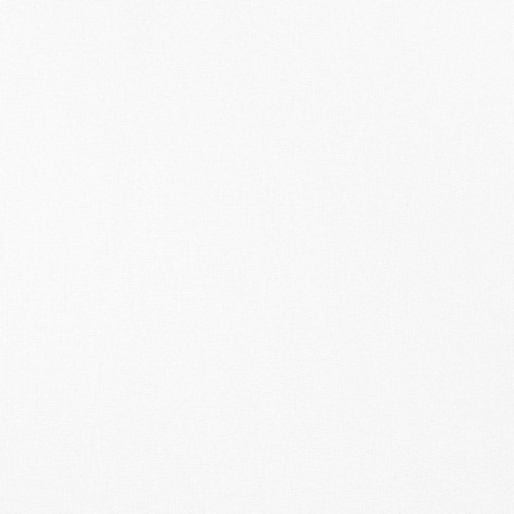 White Polyester Light-Filtering Tab Top Curtain Panel, 40" x 96"