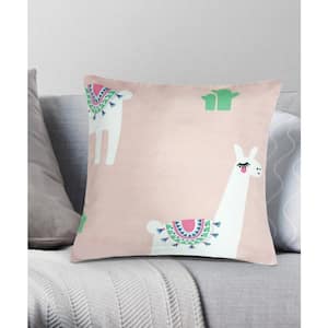 Cool Llama Decorative Pillow 18 in. x 18 in.