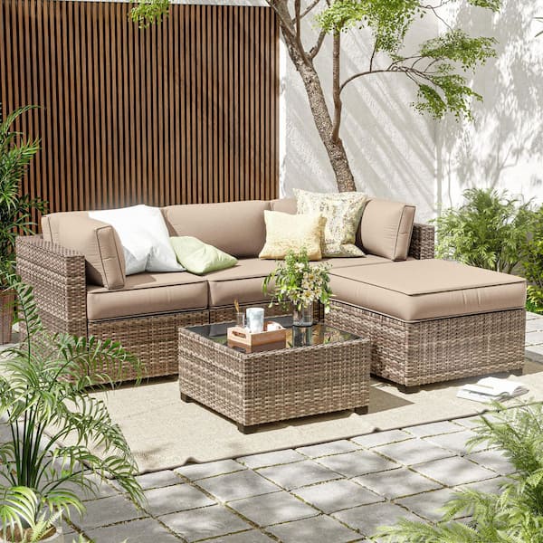 Kimunuk 9-Piece 25.6 in. Outdoor Cushion Covers Sand 9-Covers-Sand