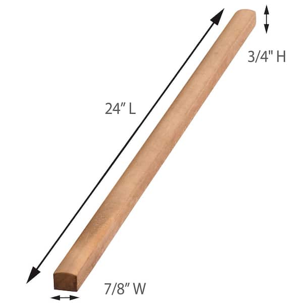 24 in. Universal Vertical Wood Closure Strips (5-Pack)