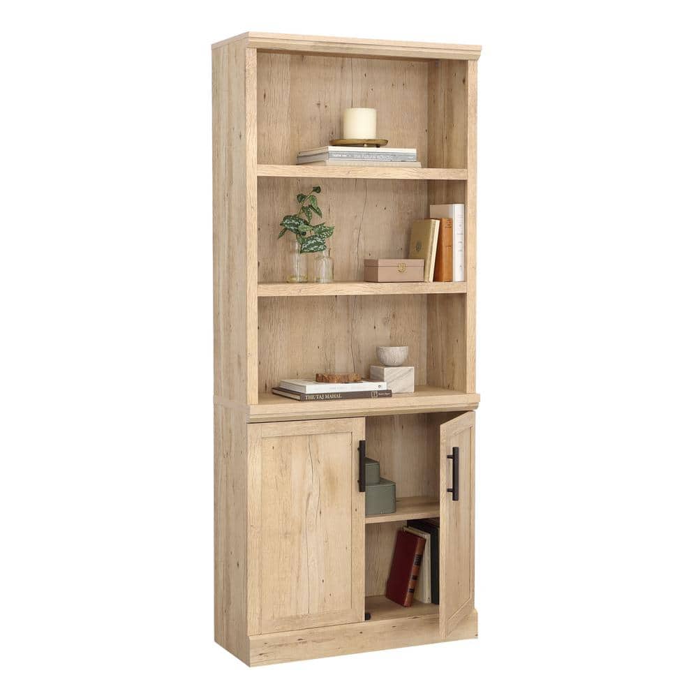 Prime Oak Adjustable Kids Bookcase with Black Hardware