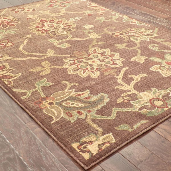 Promise Brown 10 ft. x 13 ft. Area Rug
