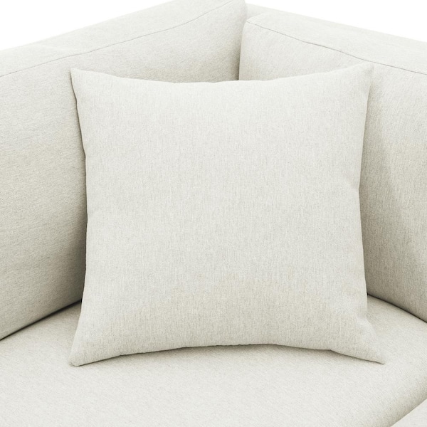 Harper & Bright Designs 88.5 in. W Square Arm 3-Seats Linen Sofa with  Removable Back, Seat Cushions and 4-Comfortable Pillows in Cream Beige  WYT112AAA - The Home Depot