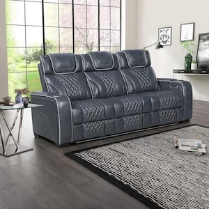 Lazzara Lafael 84 in. W Straight Arm Leather Rectangle Power