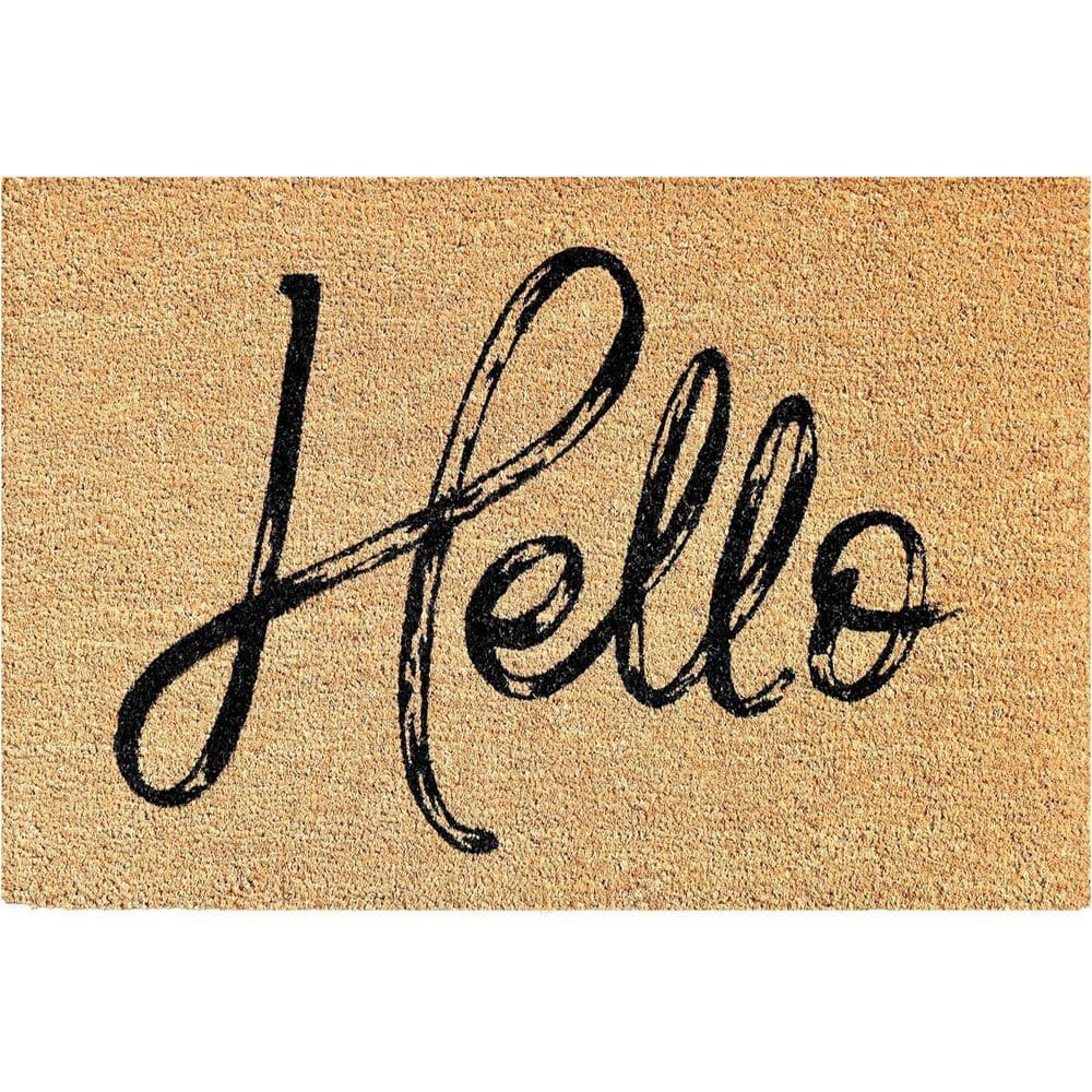 Multi-Colored 36 in. x 24 in. Coir Outdoor Door Mat price history on PriceWatchPro