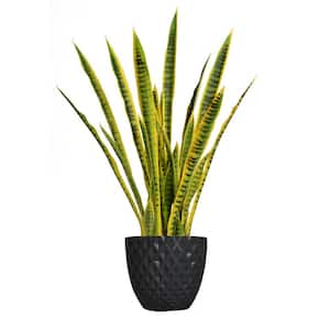 41 in. Artificial Tall Snake Plant in Planter
