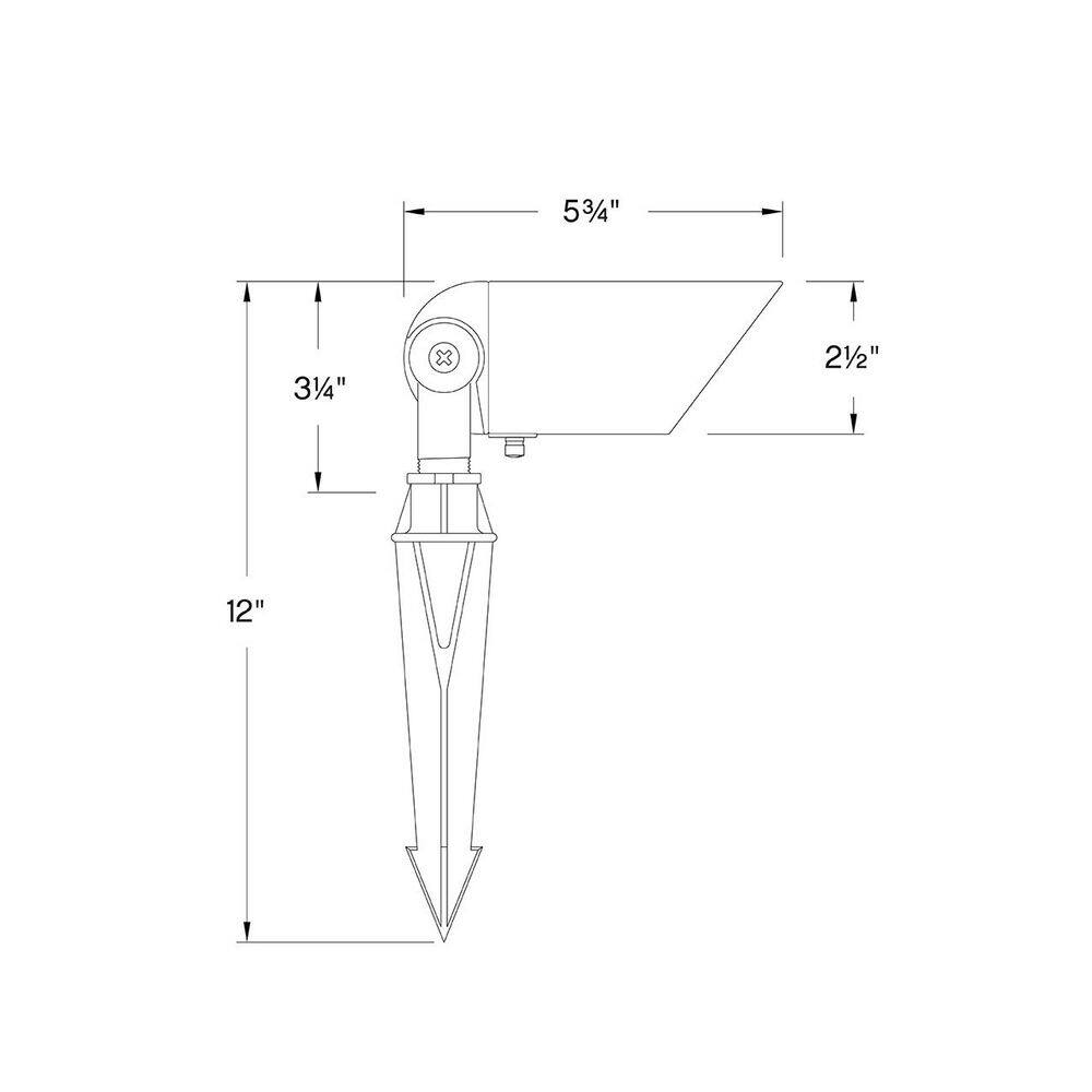 Matte Bronze LED Outdoor Spotlight with Clear Lens