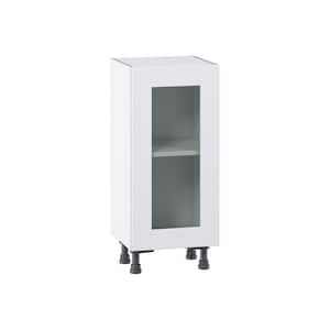 Wallace Painted Warm White Assembled Base Kitchen Cabinet with Glass Door (15 in. W x 34.5 in. H x 14 in. D)