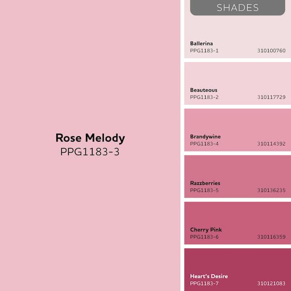 Glidden Essentials 1 gal. PPG1183-3 Rose Melody Flat Interior