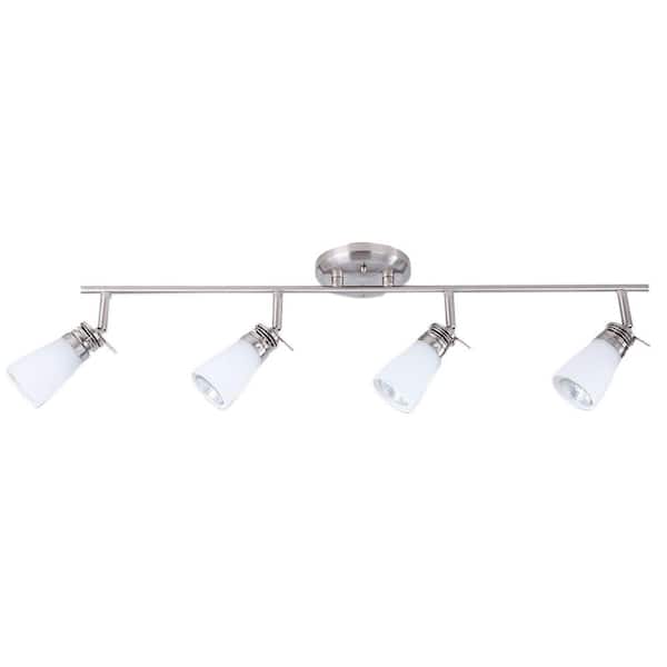 BELDI Bale Collection 4-Light Nickel and Satin Track-Light Fixture