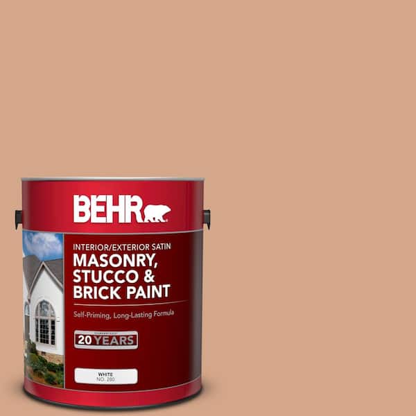 BEHR 1 gal. #PPU3-11 Autumn Air Satin Interior/Exterior Masonry, Stucco and Brick Paint
