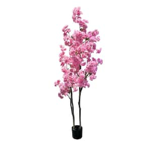 5.9 ft. Artificial Cherry Blossom Tree, 2-Branch