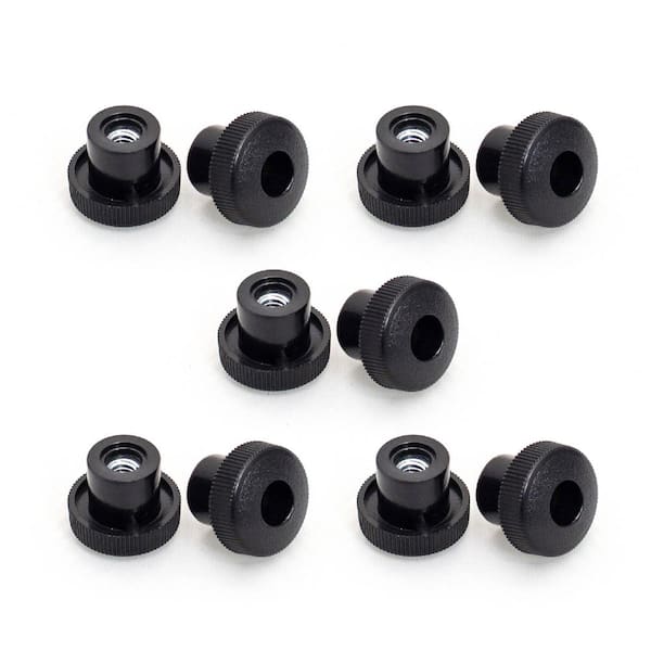 5/16 in.-18 Round Knob for T Track Bolts, Thumb Screw Threaded Knobs, Featherboards, Woodworking Jigs and Fixtures 10PK