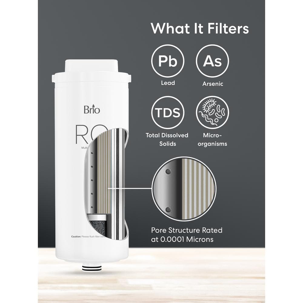 Brio White Multi-Stage Reverse Osmosis Water Filter