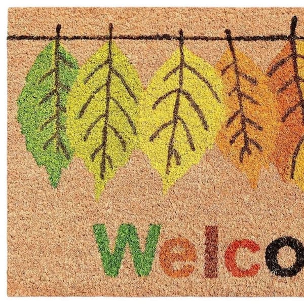 Multi-Colored 36 in. x 24 in. Coir Outdoor Door Mat