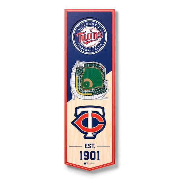 YouTheFan MLB Minnesota Twins 6 in. x 19 in. 3D Stadium Banner-Target Field  0953753 - The Home Depot