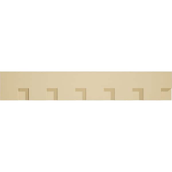 Ekena Millwork 1 in. D x 7 in. W x 46.625 in. L Primed Polyurethane Panel Moulding