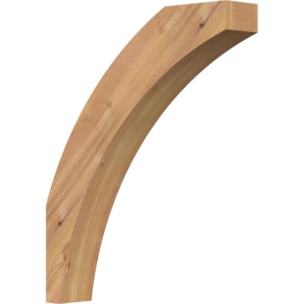 Ekena Millwork 3 1/2"W x 18"D x 22"H Thorton Smooth Knee Brace, Western Red Cedar