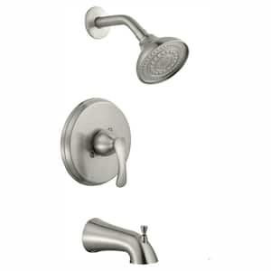Edgewood Single-Handle 1-Spray Tub and Shower Faucet in Brushed Nickel (Valve Included)