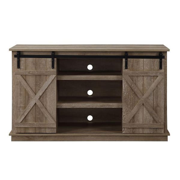 Z-joyee 54 in. Oak TV Stand Fits TV's up to 64 in.