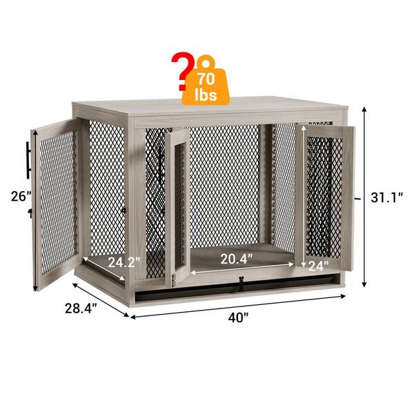  Fairsh 24 Dog Crate for Small Dogs, Dog Crates Furniture with  Prevent Overflow Tray, Indestructible Sturdy Pet Crate, Top&Front Doors Dog  Cages for Small Dogs Indoor Car Travel Puppy Small