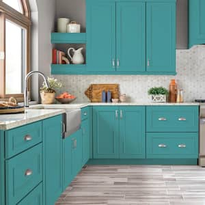 1 qt. #M460-5 Aqua Fresco Semi-Gloss Enamel Interior/Exterior Cabinet, Door & Trim Paint