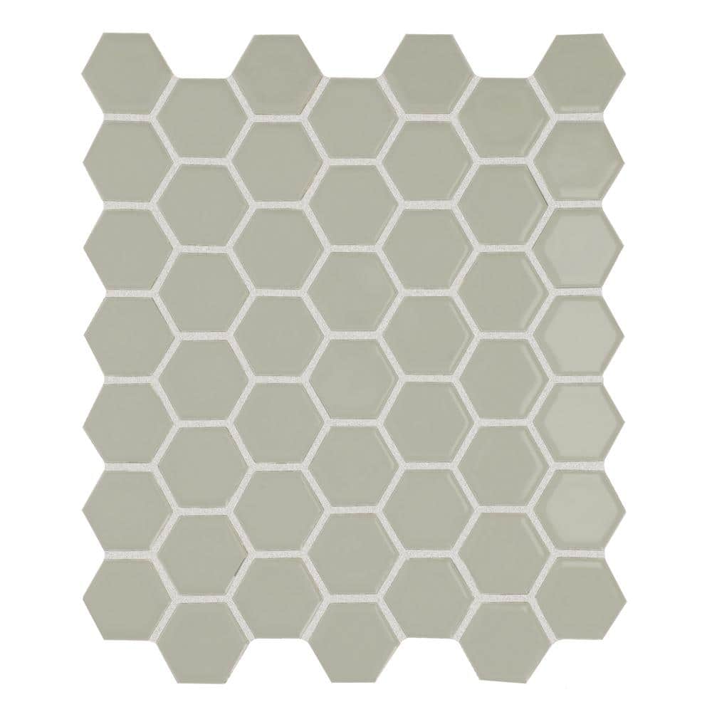 Restore Natural Gray 12 in. x 10 in. Glazed Ceramic Hexagon Mosaic Tile (9.72 sq. ft./Case) price history on PriceWatchPro