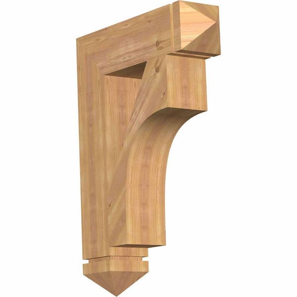 Ekena Millwork 5.5 in. x 32 in. x 24 in. Western Red Cedar Westlake Arts and Crafts Smooth Bracket
