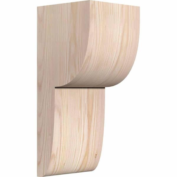 Ekena Millwork 6 in. x 6 in. x 14 in. Douglas Fir Carmel Smooth Corbel