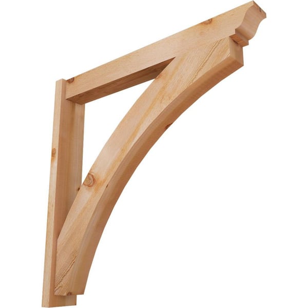 6 in. x 42 in. x 42 in. Thorton Traditional Rough Sawn Western Red Cedar Outlooker