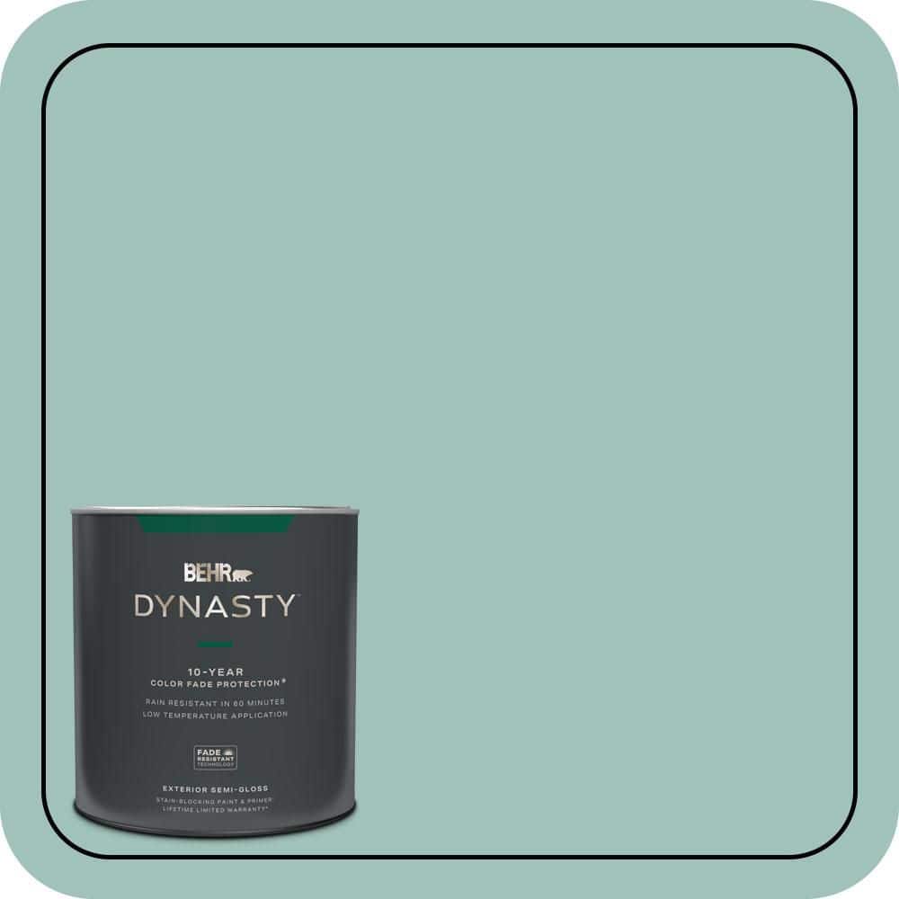 1 qt. #MQ6-36 Cascade Green Semi-Gloss Enamel Exterior Stain-Blocking Paint & Primer price history on PriceWatchPro