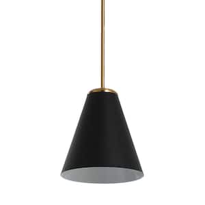 Beckett - Black and Brushed Gold with Metal Shade Pendant Ceiling Light