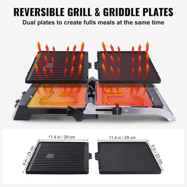 Buy Wholesale China Electric Grill Sandwich Grill Non-stick Ceramic Plate  Mini Contact Grill Panini Grill & Contact Grill at USD 10