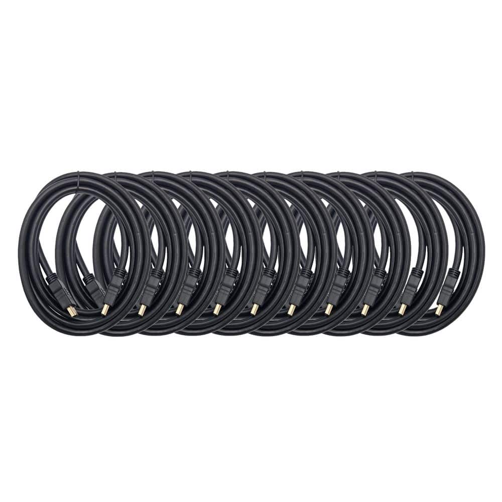 6 ft. HDMI 4K Premium High-Speed Male to Male Cable with Ethernet Black (10-Pack) price history on PriceWatchPro