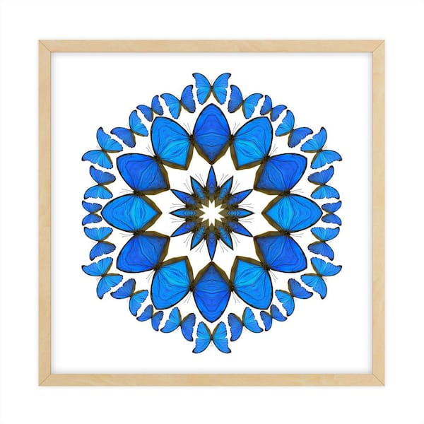 Unbranded Nature Kaleidoscopes Framed Animal Art Print 34 in. x 34 in.