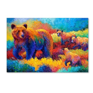 12 in. x 19 in. "Grizz Family" by Marion Rose Printed Canvas Wall Art