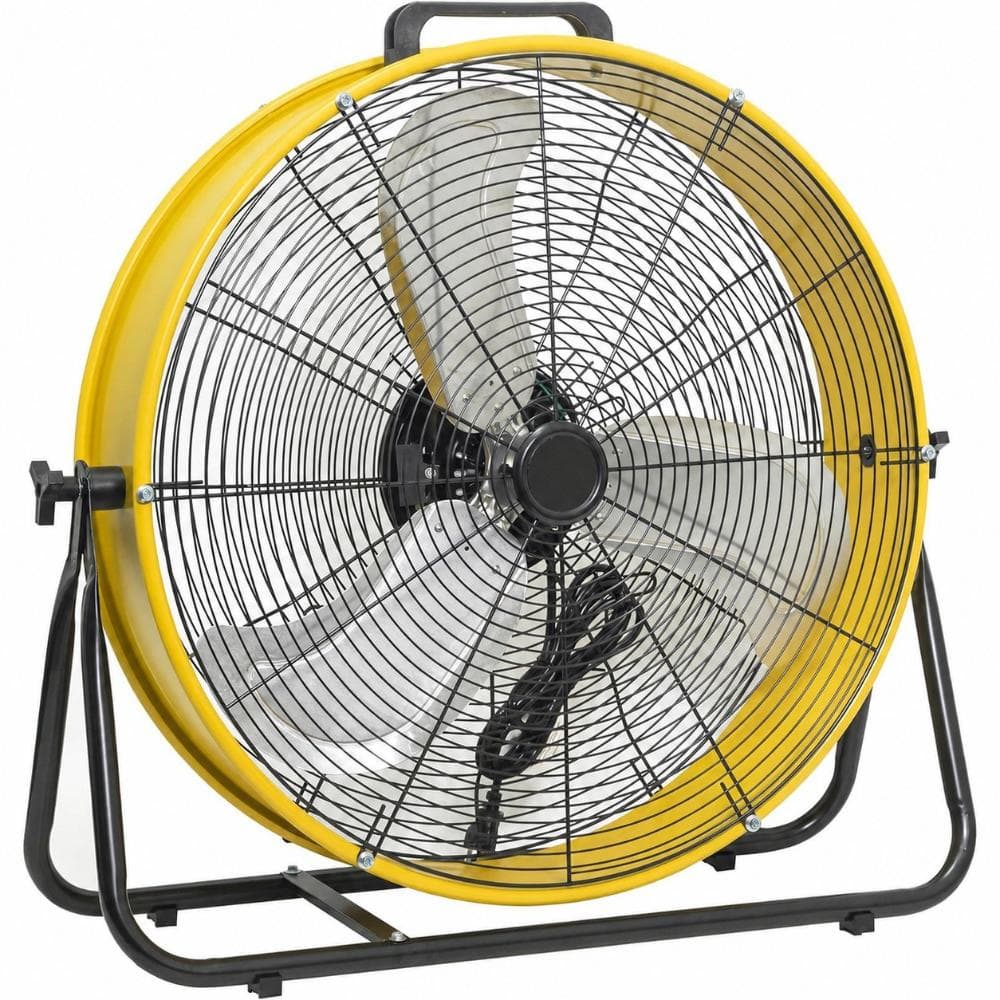 ハムファン WOCK 24 in. Yellow 8300 CFM High Velocity Industrial Drum Fan, 3