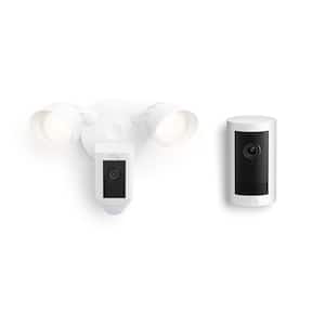 Ring Floodlight Cam Hardwired Plus Security Camera with Indoor Cam